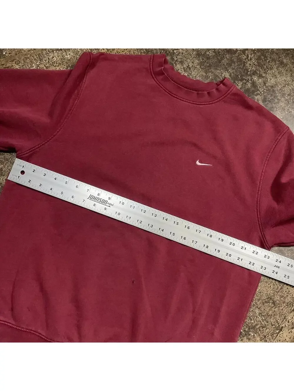 Vintage Y2K Nike Burgundy Red Crewneck Pullover Mens Large